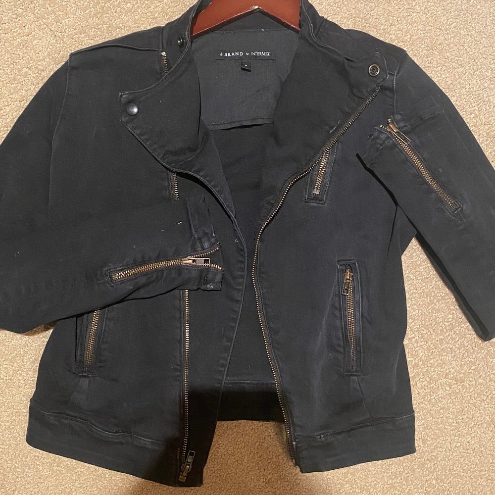 Jbrand black jean jacket